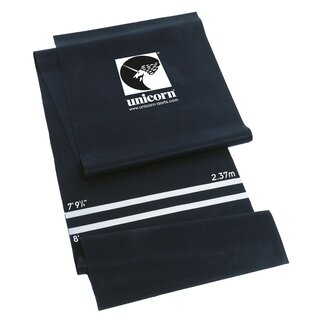 Unicorn Professional Dart Mat schwarz, Gummimatte mit Abwurfmarkierung