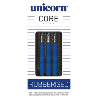 Unicorn Core Plus Rubberised Blue Steel Dart 25 g